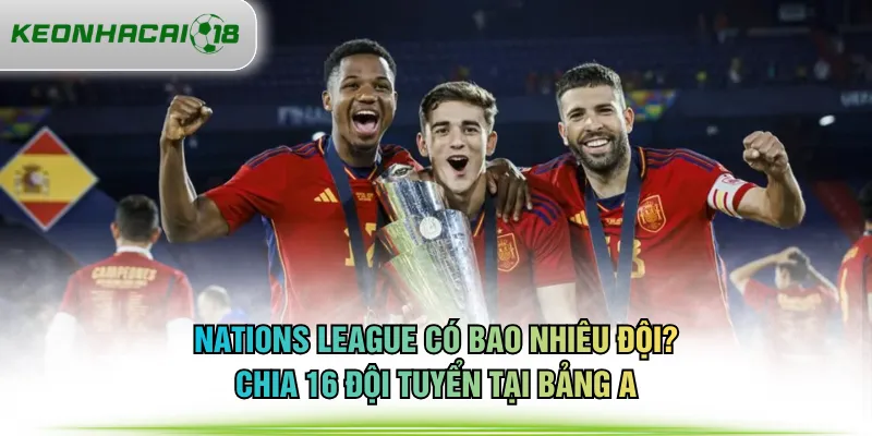 Nations League có bao nhiêu đội? Chia 16 đội tuyển tại bảng A